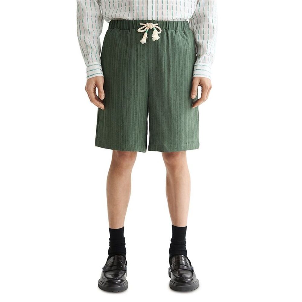 Scotch & Soda Mens Tonal Striped Drawstring Casual Bermuda Shorts, NWT
